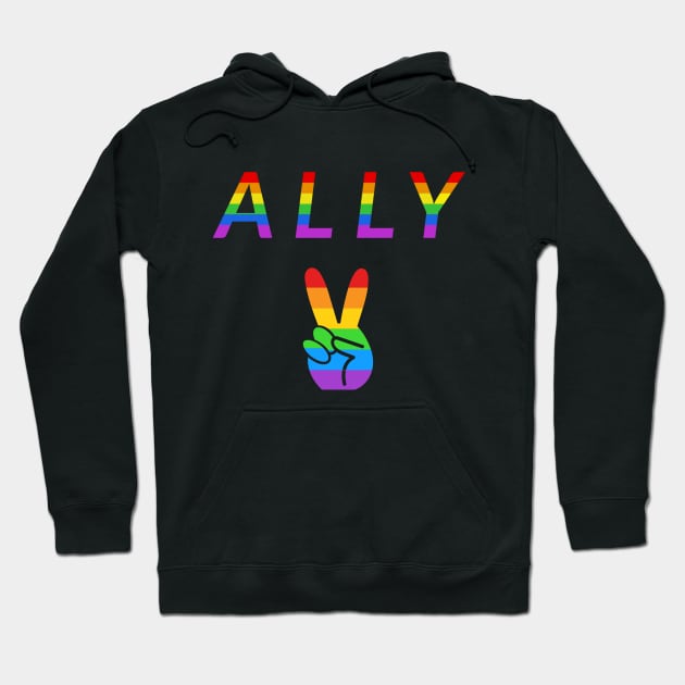 LGBT+ Ally Rainbow Hoodie by StandProud